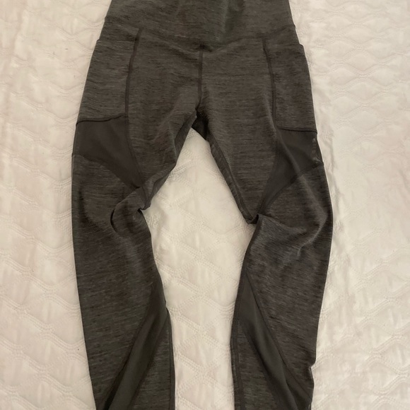 Member’s Mark Pants - Member’s Mark Legging Woman’s L Gray Moisture Wicking Stretch Pockets Ankle